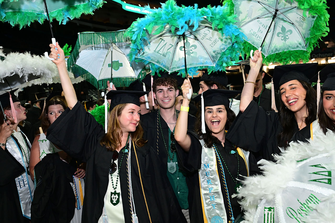 Tulane students at the 2025 Commencement ceremony