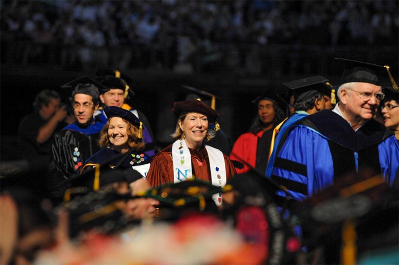 faculty at commencement